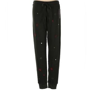 Lauren Moshi Embroidered Star Joggers